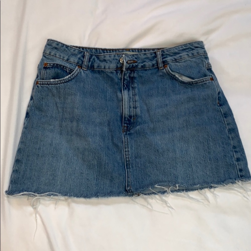 Topshop Mini Denim Skirt